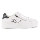 Cowhide leather trainers KARL LAGERFELD KIDS 
                    GIRL