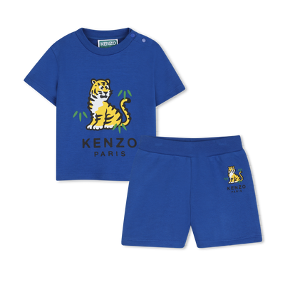 T-SHIRT AND BERMUDA SHORTS SET KENZO KIDS BOY