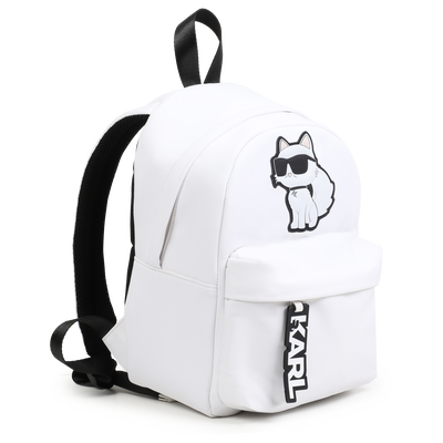 Small rucksack with badge KARL LAGERFELD KIDS GIRL