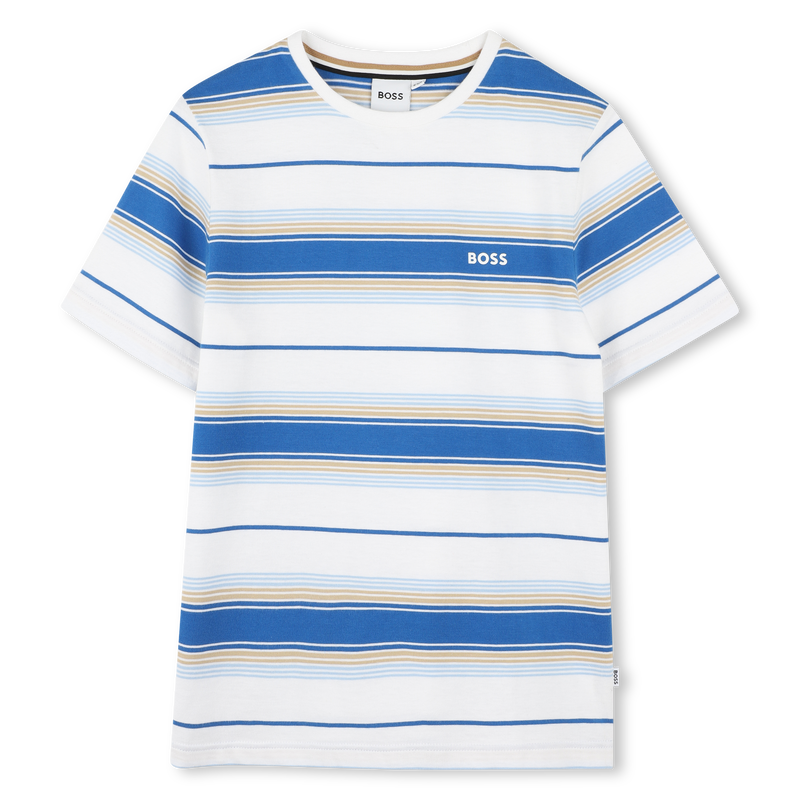 Striped cotton T-shirt BOSS 
                        BOY