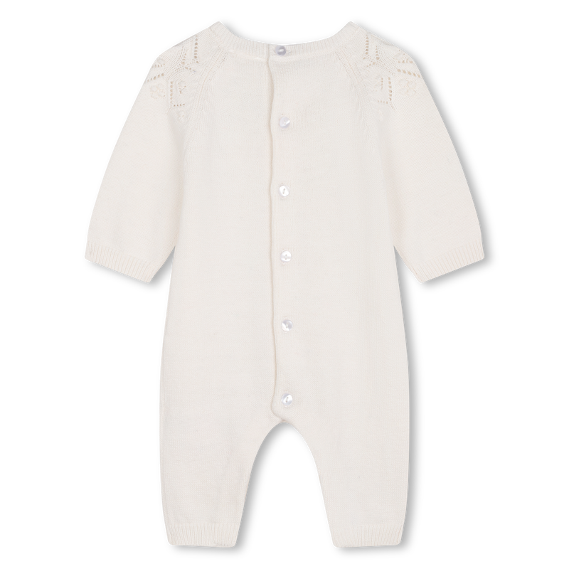 Plain knitted playsuit CARREMENT BEAU 
                        GIRL