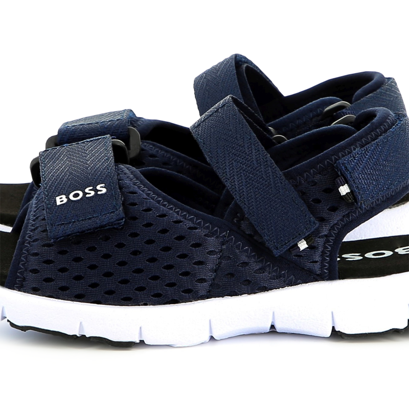 Hook-and-loop canvas sandals BOSS 
                        BOY