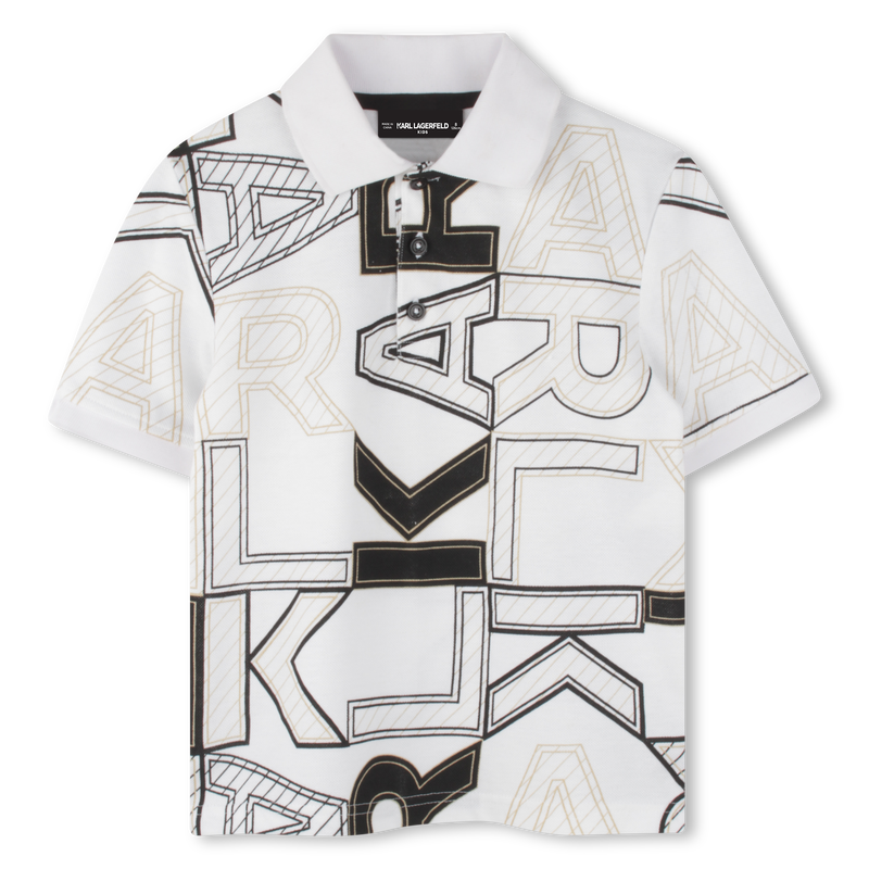 Short-sleeved polo shirt KARL LAGERFELD KIDS 
                        BOY