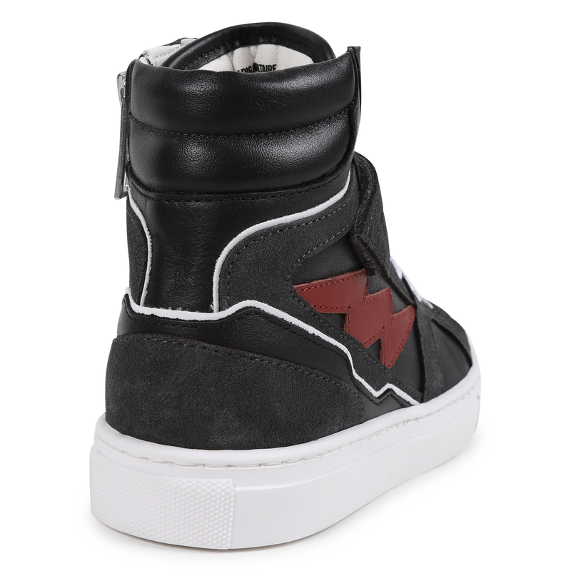 Hook-and-loop leather trainers ZADIG & VOLTAIRE 
                        BOY