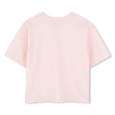 Cotton T-shirt with diamant&eacute;s MARC JACOBS GIRL