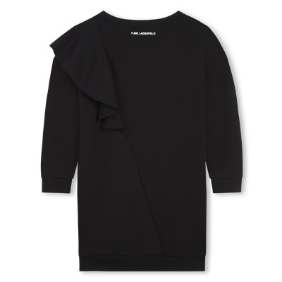 Straight frilled dress KARL LAGERFELD KIDS GIRL