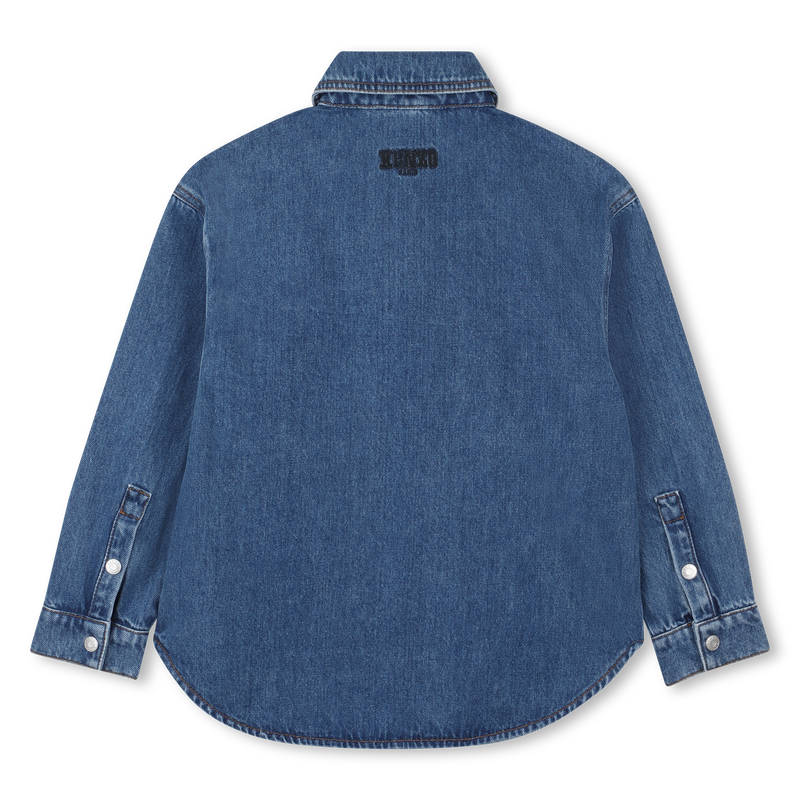 Cotton denim shirt KENZO KIDS 
                        BOY