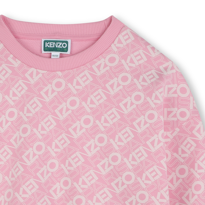 Cotton fleece sweatshirt KENZO KIDS 
                        GIRL