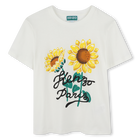 T-shirt with sunflower print KENZO KIDS 
                    UNISEX