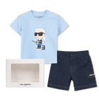 T-shirt and Bermuda shorts set KARL LAGERFELD KIDS 
                    BOY