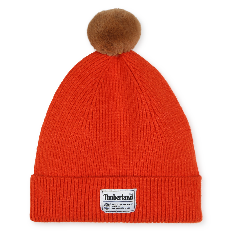 Knitted pompom hat TIMBERLAND 
                        BOY