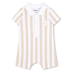 Striped playsuit, STONE, hi-res