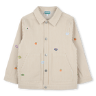 Striped cotton twill jacket KENZO KIDS 
                    UNISEX