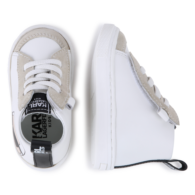 High-top leather trainers KARL LAGERFELD KIDS 
                        UNISEX