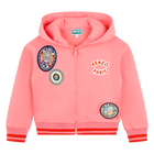 Zip-up fleece sweatshirt KENZO KIDS 
                    GIRL