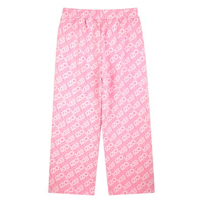 Printed jogging trousers KENZO KIDS GIRL