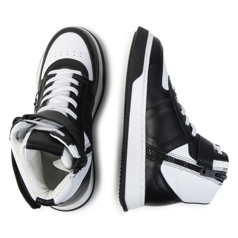 Lace-Up Leather Sneakers GIVENCHY 
                        BOY