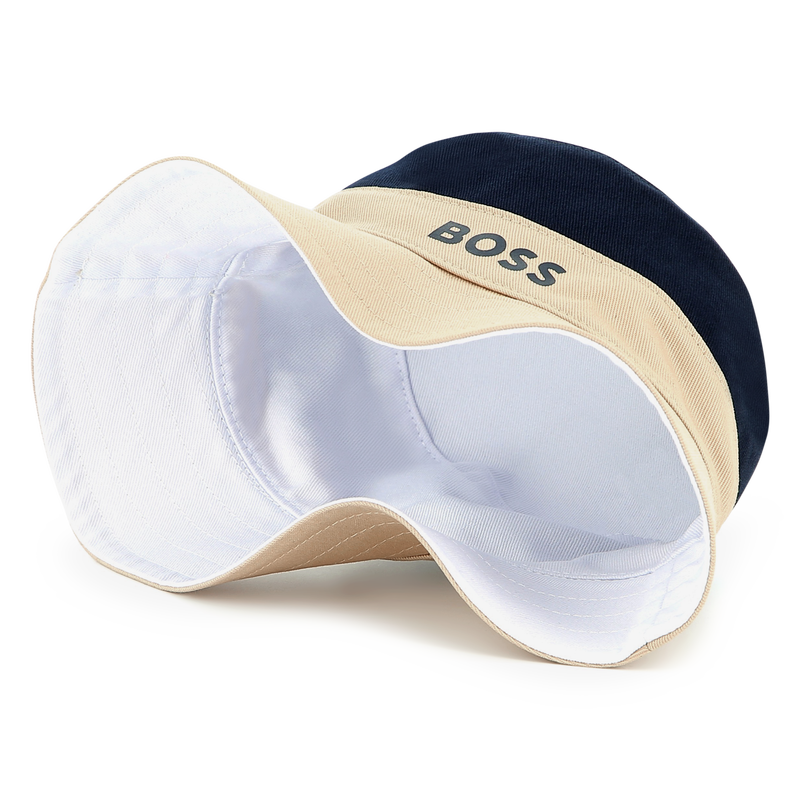 Reversible cotton bucket hat BOSS 
                        BOY
