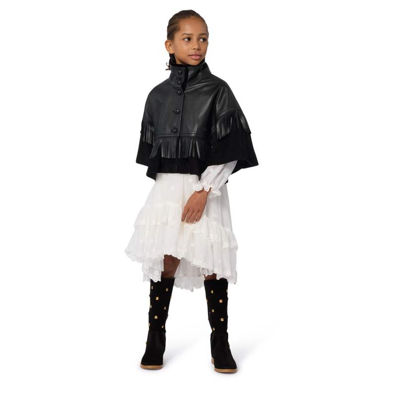 Fringed cape jacket CHLOE 
                        GIRL