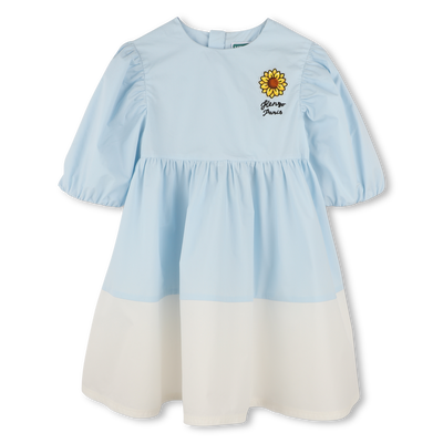 Two-colour flared dress KENZO KIDS GIRL