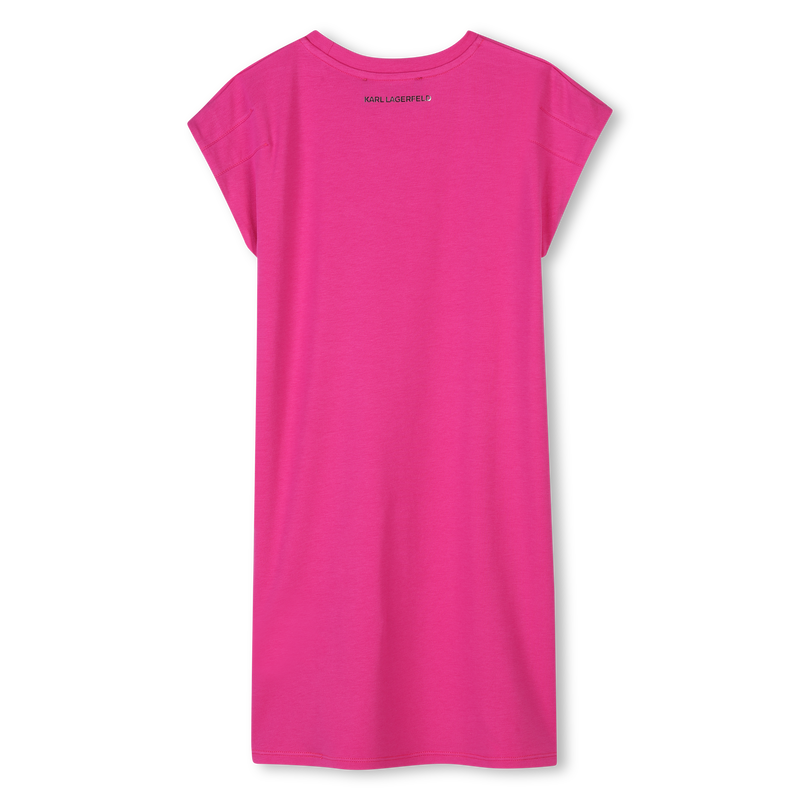 Novelty short-sleeved dress KARL LAGERFELD KIDS 
                        GIRL
