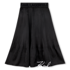 Pleated skirt, BLACK, hi-res