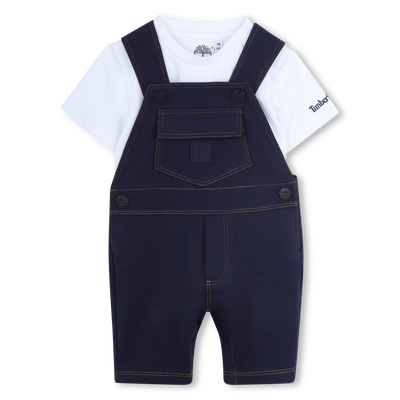 OVERALLS AND T-SHIRT SET TIMBERLAND BOY