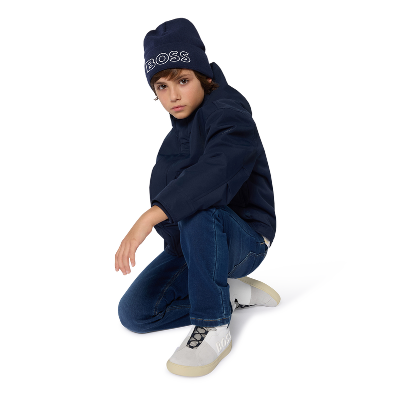 Knitted hat with logo BOSS 
                        BOY