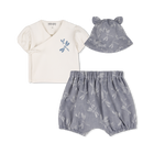 T-shirt, bucket hat and bib set KENZO KIDS 
                    GIRL