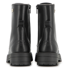 Mid-calf lace-up boot in cowhide leather KARL LAGERFELD KIDS 
                    GIRL