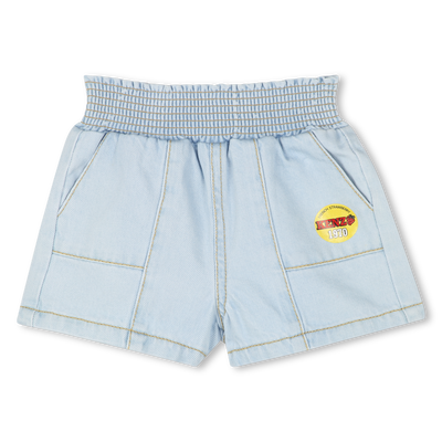 Denim shorts with pockets KENZO KIDS GIRL