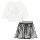 Cotton T-shirt and skirt MICHAEL KORS 
                    GIRL