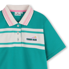 Short-sleeved polo shirt KIDS AROUND 
                    GIRL