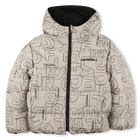 Reversible hooded down jacket KARL LAGERFELD KIDS 
                    BOY