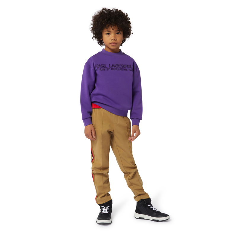 High-top leather trainers KARL LAGERFELD KIDS 
                        BOY