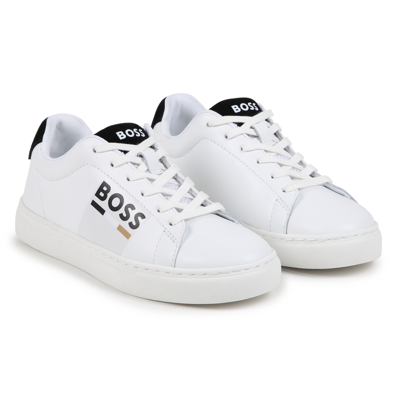 Lace-Up Leather Sneakers BOSS 
                        BOY