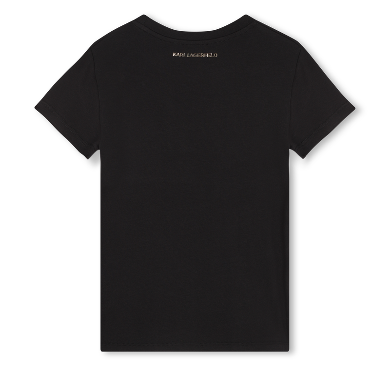 Reversible sequinned T-shirt KARL LAGERFELD KIDS 
                        GIRL