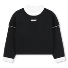 Reversible knit sweater DKNY 
                    GIRL