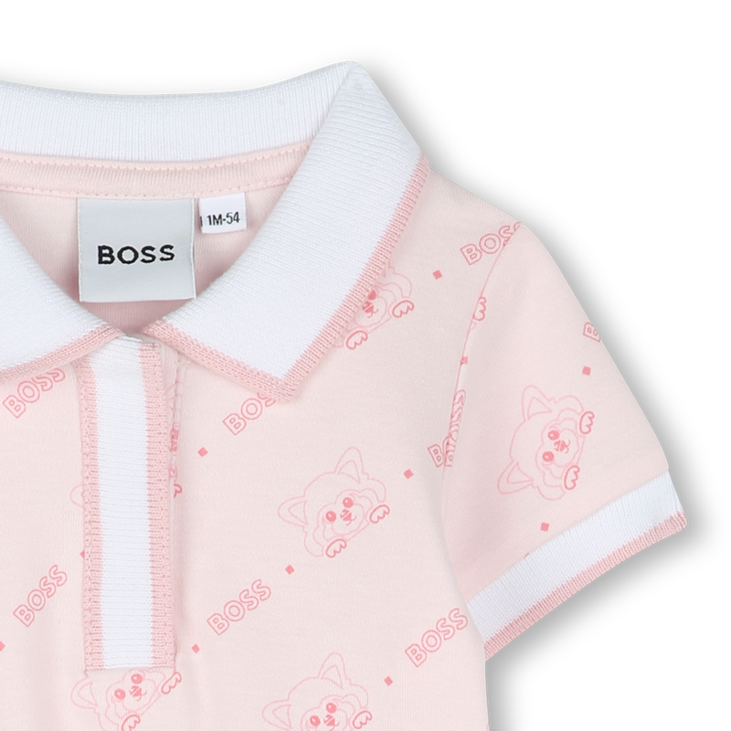 Printed polo-neck dress BOSS 
                        GIRL