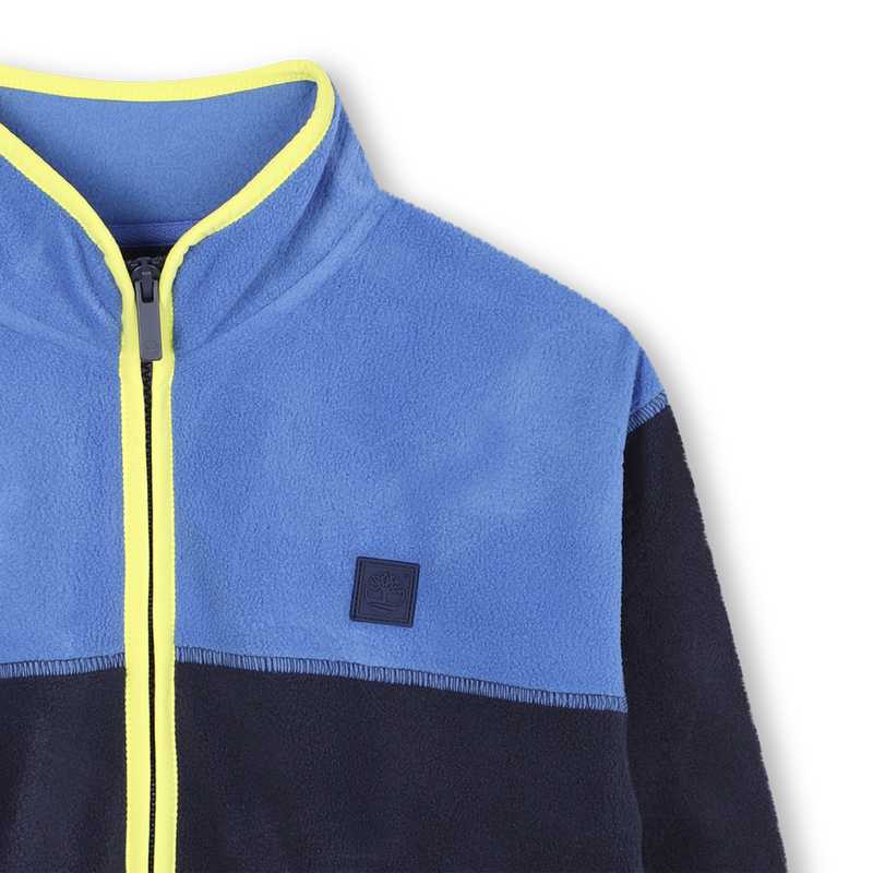 Two-tone fleece cardigan TIMBERLAND 
                        BOY