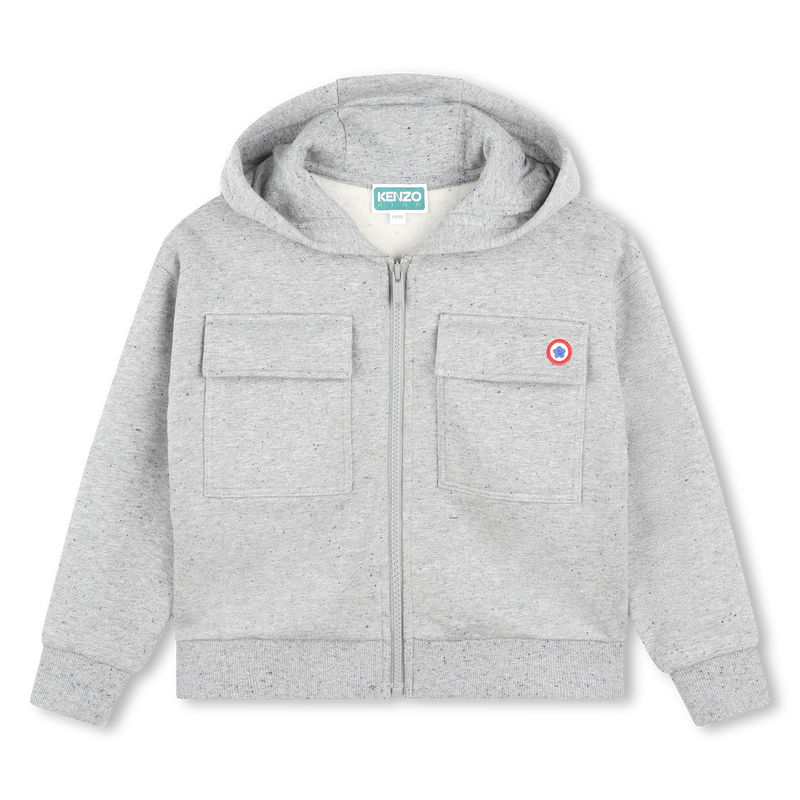 Fleece jogging cardigan KENZO KIDS 
                        GIRL