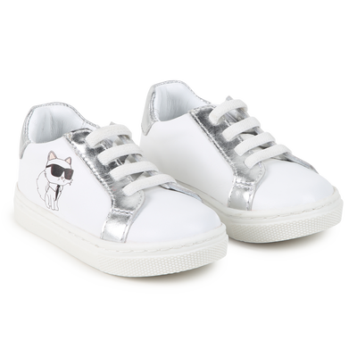 Low-top leather trainers KARL LAGERFELD KIDS UNISEX