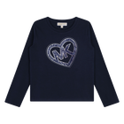 Long-sleeved cotton T-shirt, NAVY, hi-res