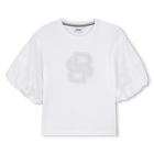 Short-sleeved T-shirt, WHITE, hi-res