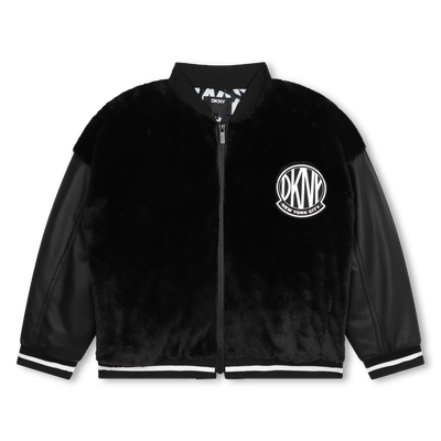Fluffy fleece jacket DKNY GIRL