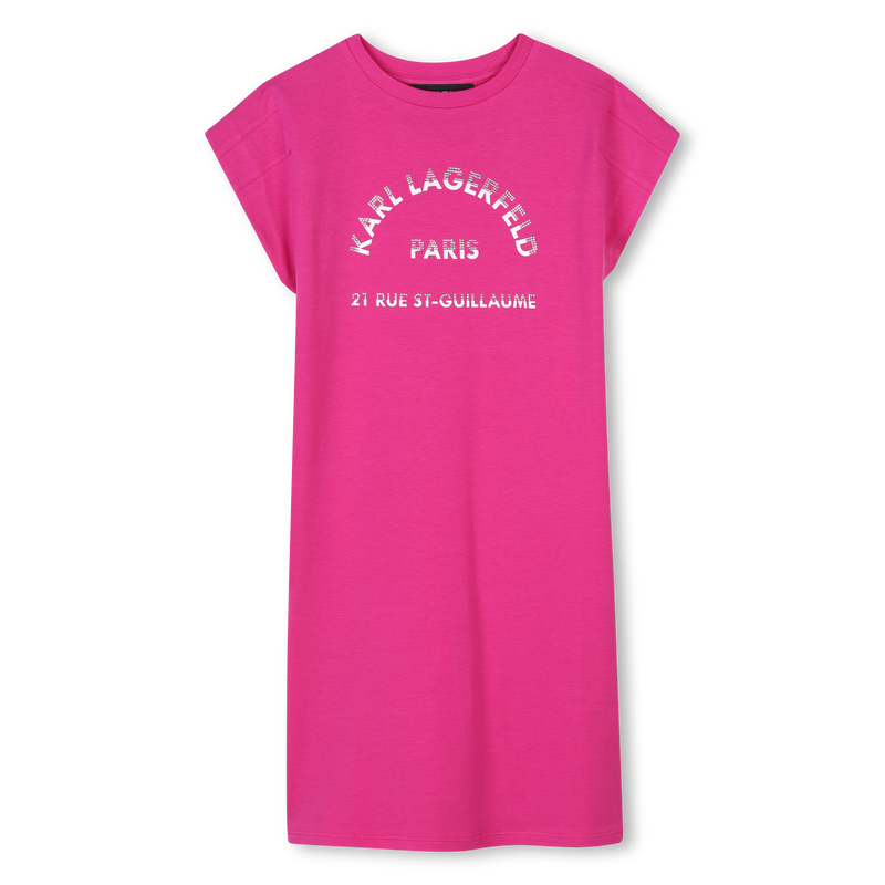 Novelty short-sleeved dress KARL LAGERFELD KIDS 
                        GIRL