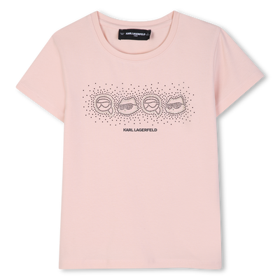 Short sleeve t-shirt KARL LAGERFELD KIDS GIRL