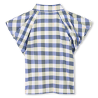 Short-sleeved cotton blouse KENZO KIDS 
                    GIRL
