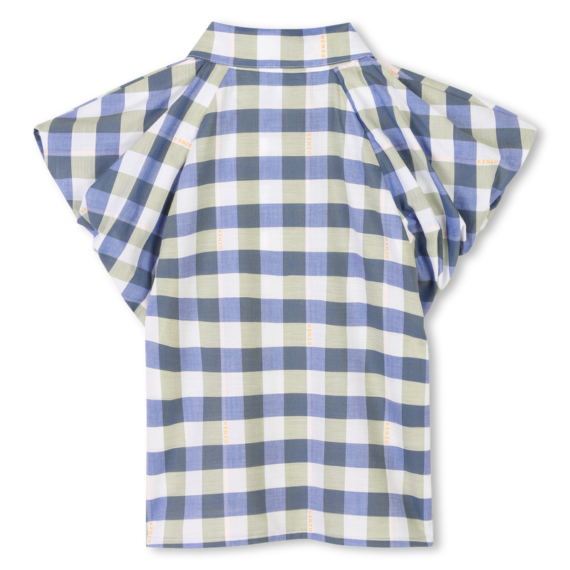 Short-sleeved cotton blouse KENZO KIDS 
                        GIRL