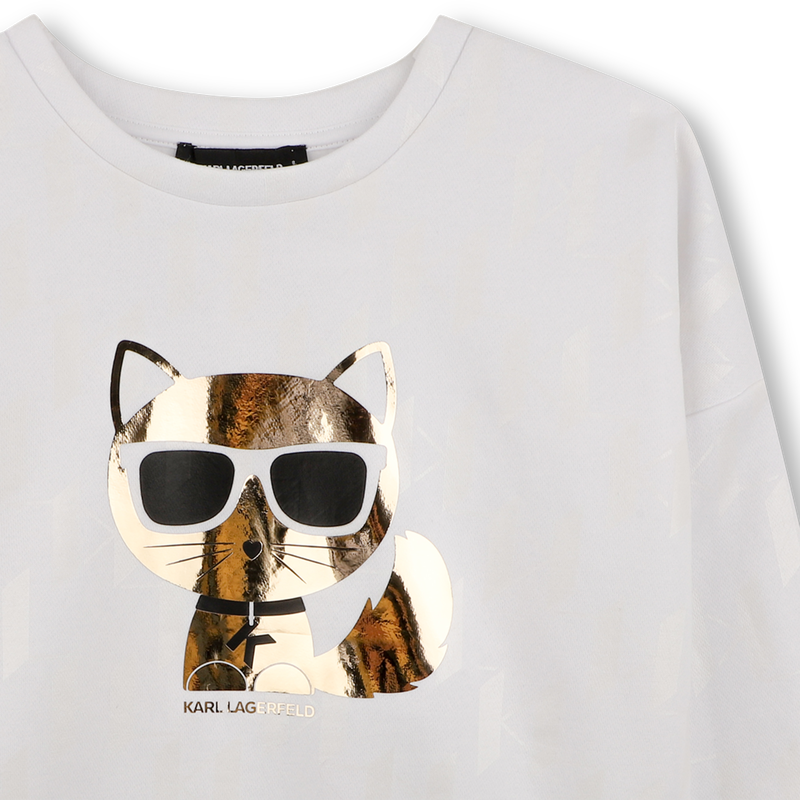 Long sleeve sweatshirt KARL LAGERFELD KIDS 
                        GIRL